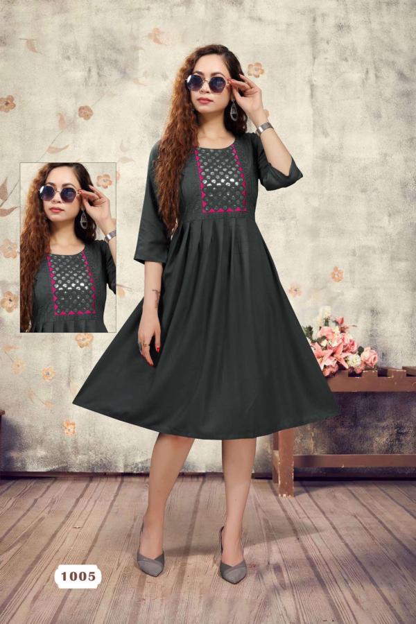 Rohini Rayon Designer Flair Kurti 